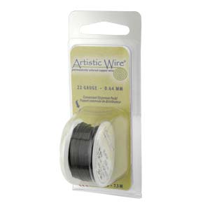 Artistic Wire Black, 24 gauge, 10 yards