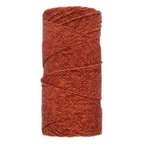 Knot it Waxed Poly Cord 2ply (1mm) - Metallic Copper 144 metres