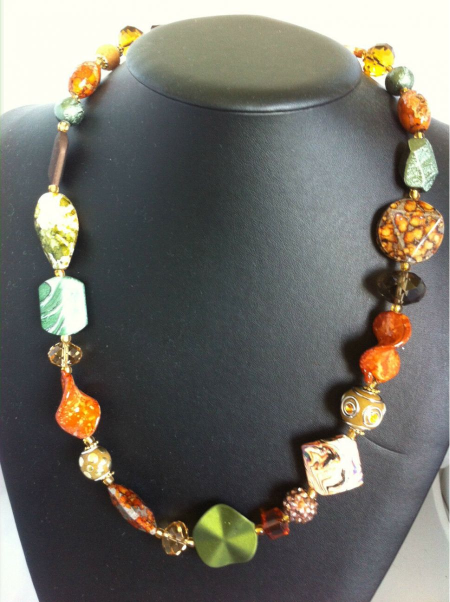 Handmade Beaded Necklace, Alice Springs, 60 cm