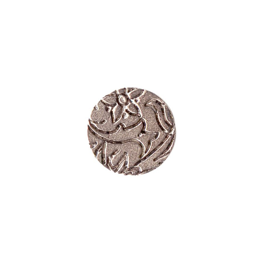 Mini Circle Embroidery Kit - contains - Antique Silver pendant, tag and jumpring - 1 Set