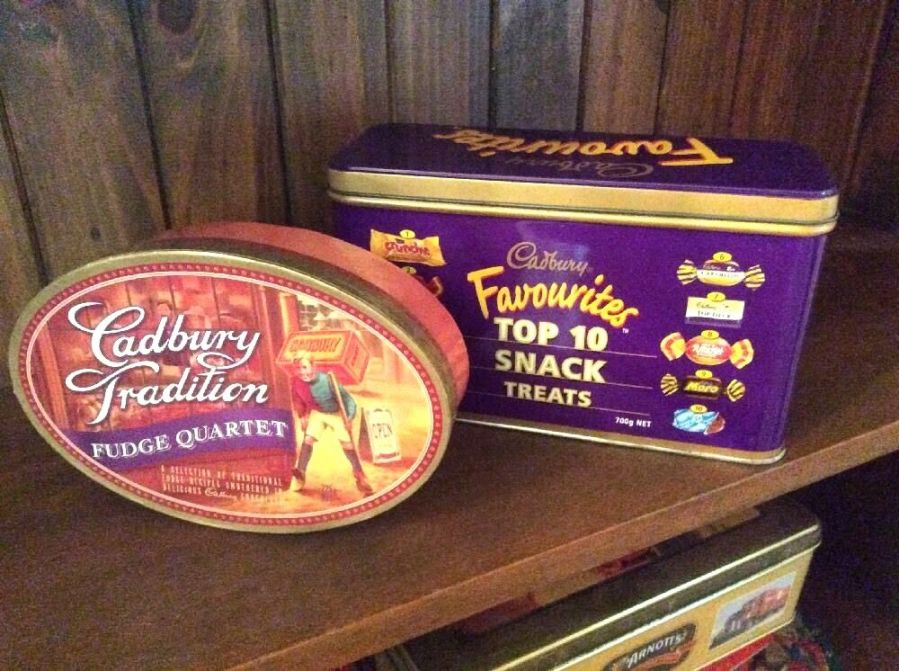 Cadbury Chocolates Collectable Containers - Good Condition - Two items