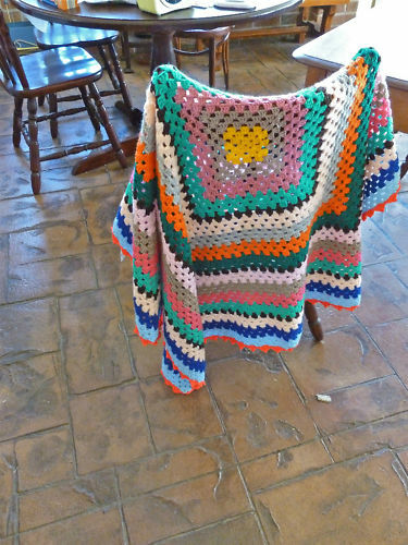 Knee Rug, Crocheted, Brand New, 125 X 125cm