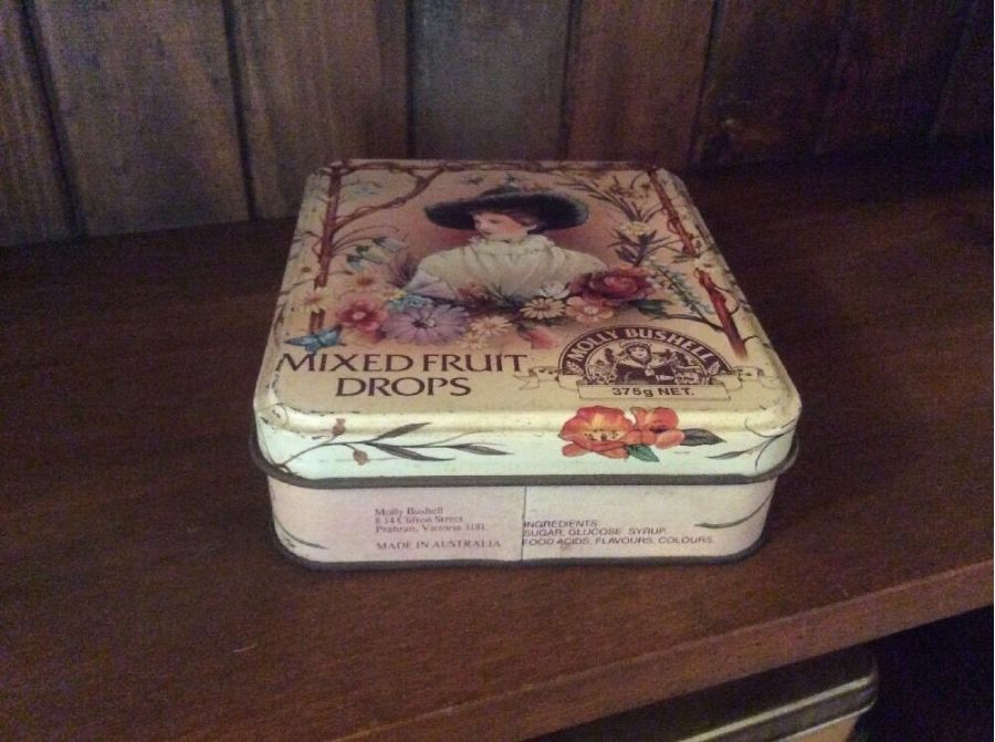 Molly Bushell Collector Tins - Two Styles - Fruit Drops And Toffees