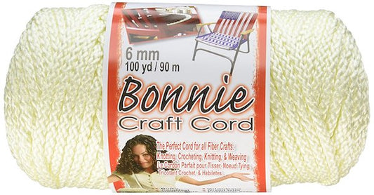 Macrame Cord - Bonnie Cords, Ivory, 6mm 100 yards