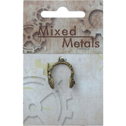 Antique Bronze Pendant, Headphones 1pc, - Ribtex Mixed Metals