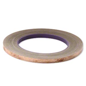 Metal Foil Tape, 7mm wide and 1mm thick, 36 yards -Copper