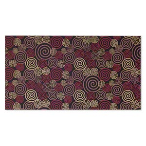 Paper, cotton fiber, multicolored, 11x6 inch rectangle with single-sided swirl design. Sold per pkg of 2 sheets.