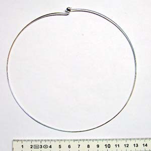 Neck Ring Choker Nickle Plate, 14cm, 1 piece