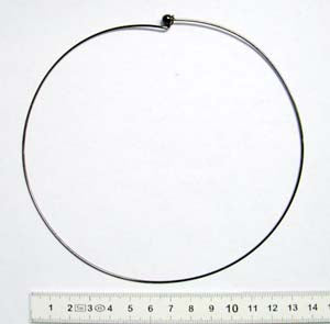 Neck Ring Black NIckel 12cm 1pc small