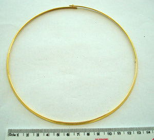 Neck Ring gold plate flat edge 14cm 1pc