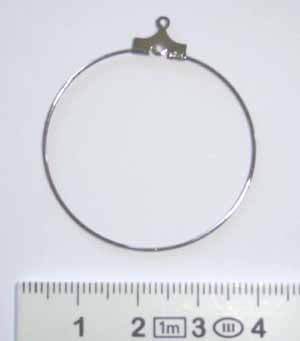 Ear Hoops, 35mm, 10 pcs ass platings