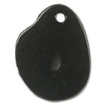 Tagua Nut Pendant, ebony (approx 30-50mm) 12pcs