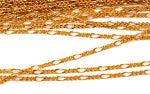 Brass Raw, Vintage Figaro chain, 30cm