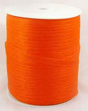 Organza Ribbon, 6mm, Dark Orange, 10 metres