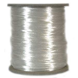 Rattail Satin Cord 3mm White 4 metres