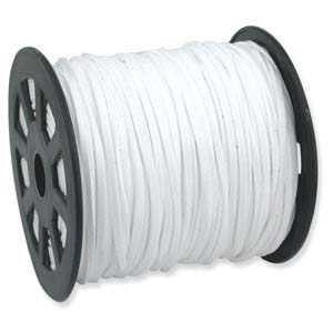 Ultra Micro Fibre Suede 3mm White, 5 metres, A Grade