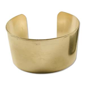 Brass Beading Cuff 1.5  inch wide, 1pc