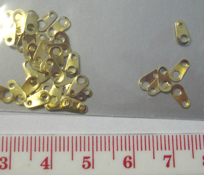 Gold Plate Necklace Tags, 50pcs