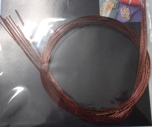 Japanese paper cord, brown, 10 lengths,  each 36inches