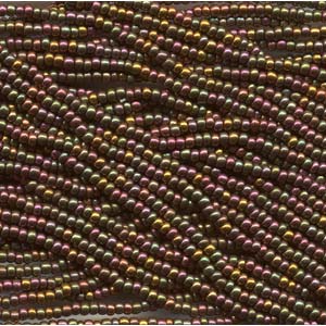 Czech Seed Beads 6/0 Dark Bronze. 6 strands