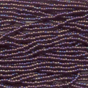 Czech Seed Beads 6/0 Amethyst AB. 6 strands