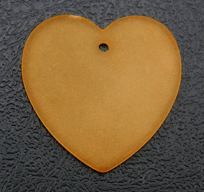 Heart Charms, 22mm, Orange 20pcs,