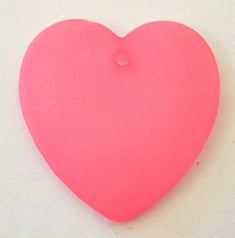 Heart Charms, 22mm, Fuschia 20pcs,
