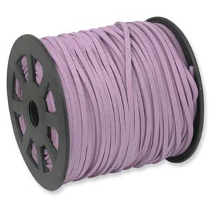 Ultra MIcro Fiber Suede 3mm Purple 5 metres, A Grade Cord