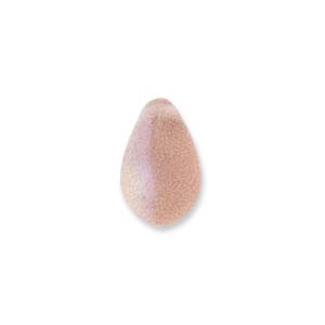 Czech Teardrops, 6 x 9mm, pink, - 60 beads