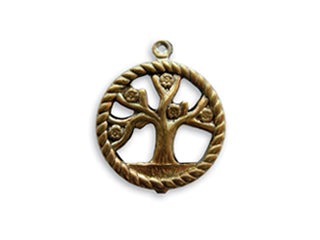Vintaj Tree of Life Pendant, 24 x 20mm, 1pc