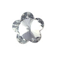 Glass Crystal Pendant, 28mm, Flower 1 pc