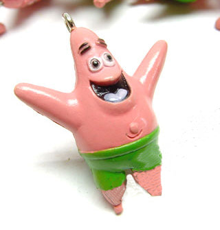 Disney New Sponge Bob Patrick Starfish Figure Pendant Charms, 1pc