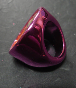 Acrylic Ring Frame, Pink, ring top is 30mm, face is 25mm 1pc