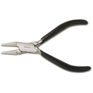 Round Nose Double Nylon Jaw, 120mm black handle Plier - Beadsmith