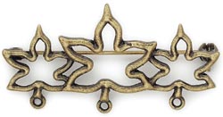 Blue Moon Tokens Metal Charm, Pin Holder, 55 x25mm, 1pc Ox Brass