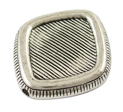 Antique Acrylic Bead, Oval, 25mm long, 23.5mm wide, 5mm thick, hole: 2mm, 10 pcs