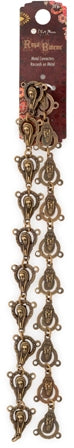 Royal Boheme - Oxidized Gold Rosary Metal Connector Strand, 31cm