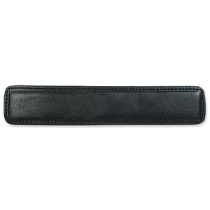 Black Leather Memory Cuff, 1.25 x 6.5 inches, 1pc