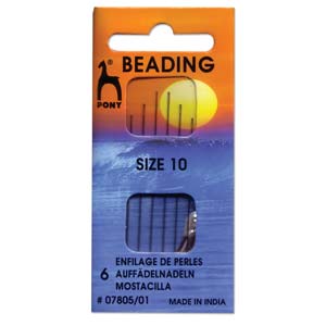 Beading Needles size 11,  6 pcs