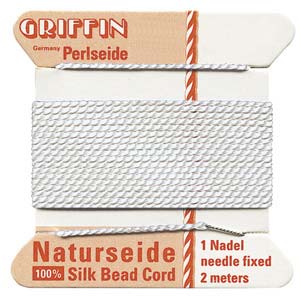 Griffin Silk Cord White, No. 3