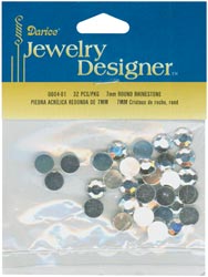 Rhinestones Round 7mm 32/Pkg