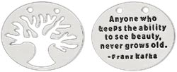 Blue Moon Poetiques Metal Cut-Out Pendants, 30x20mm, 2/Pkg tree