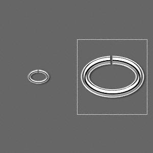 Silver Plated, Jumpring, 8x5mm oval, approximately 18 gauge. 100pcs