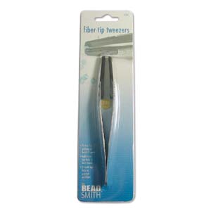 The Beadsmith Tweezer Indents in tips help to hold beads