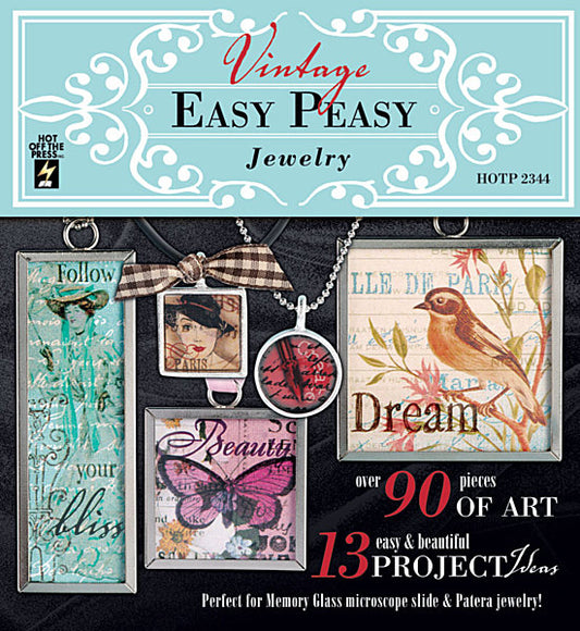 Vintage Easy Peasy Jewelry - Paper and Overlays 90pcs