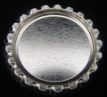 Bottle Caps Flattened Silver, 10pcs