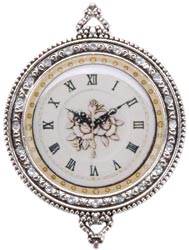 Madame Delphine's Watch Face Pendant - Antique Silver, 55 x 40mm 1/Pkg  - Steampunk