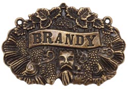 Madame Delphine's Brandy-Oxidized Brass Pendant, 60 x 40mm, 1/Pkg