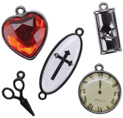Madame Delphine's Midnight #2-Black Nickel/Gunmetal 5/Pkg