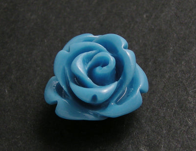 Synthetic Coral Beads, Rose, Skyblue, about 10mm wide, 4pcs